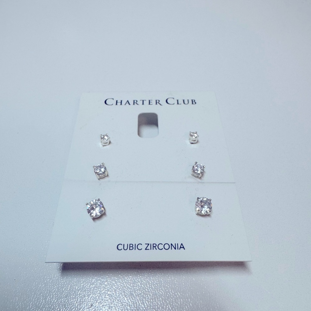NWT Charter Club Stud Set
